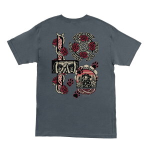 �y SANTA CRUZ / DRESSEN EVO S/S T-SHIRT / CHARCOAL �z�T���^�N���[�Y �h���b�Z�� ���� T�V���c �`���R�[�� �O���[ �X�P�{�[ �X�P�[�g�{�[�h
