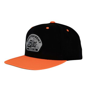 �y INDEPENDENT / INDEPENDENT TRUCKING SNAPBACK / BLACK × NEON ORANGE �z �C���f�B�y���f���g �C���f�B �X�q �L���b�v �X�i�b�v�o�b�N 2�g�[�� �u���b�N �� �l�I�� �I�����W �X�P�{�[ �X�P�[�g�{�[�h