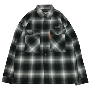 �y SABBAT13 / CONCEPT CHECK SHIRTS / BLACK �z �T�o�g�T�[�e�B�[�� �T�o�g13 �V���c ���� �l���V���c �t�����l�� �I���u�� �`�F�b�N �u���b�N �� �z���C�g ��