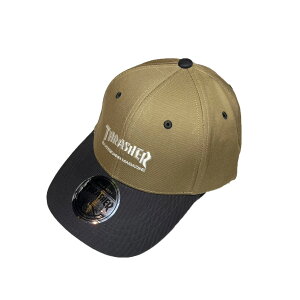 �y THRASHER / MAG LOGO ORGANIC TWILL CAP / BROWN × CHACOAL �z �X���b�V���[ �X�q �L���b�v �c�[�g�[�� �u���E�� �� �X�P�[�g�{�[�h