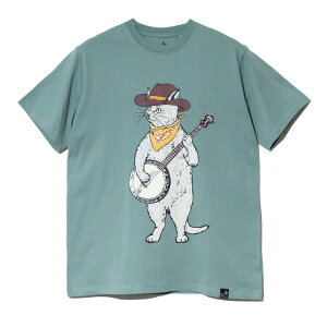 �y go slow caravan / BANJO CAT TEE / GREEN �z�S�[�X���[�L�����o�� T�V���c ���� �L �O���[�� �� �A�E�g�h�A