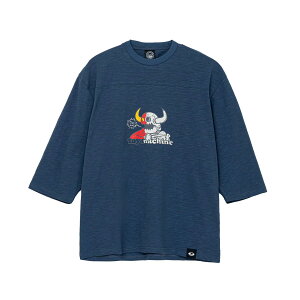 �y TOY MACHINE / RIP TORN SLUB YARN 3/4 SLEEVE TEE / NAVY �z �g�C�}�V�[�� �g�C�} T�V���c 7���� �X���u �l�C�r�[ �� �X�P�{�[ �X�P�[�g�{�[�h