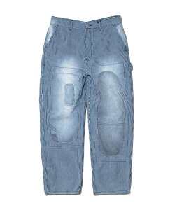 �y go slow caravan / REMAKE HICKORY PAINTER PANTS / 1 �z�S�[�X���[�L�����o�� �y�C���^�[ �p���c �q�b�R���[ �X�g���C�v �����C�N �u���[ �� �A�E�g�h�A