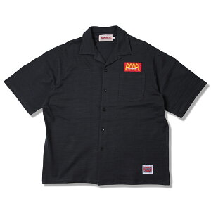 �y ANIMALIA / SLUB SHIRTS - AMA / SUMI BLACK �z �A�j�}���A ���� �J�� �V���c ���C�h �I�[�o�[�T�C�Y �X���u �n���o�[�K�[ �X�~ �n �u���b�N ��