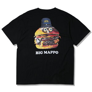 �y�\�񏤕i�z2026�N6�����ח\��y ANIMALIA / 5.6oz S/S Tee - BIG MAPPO?/ BLACK �z �A�j�}���A ���� T�V���c �n���o�[�K�[ �r�b�O�}�b�| �u���b�N ��