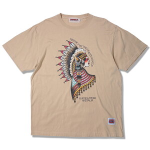 �y�\�񏤕i�z2026�N6�����ח\��y ANIMALIA / 5.6oz S/S Tee - HISTORY OF USA / BEIGE �z �A�j�}���A ���� T�V���c �l�C�e�B�u�A�����J��Traditional Tattoo�g���f�B�V���i�� �^�g�D�[ �x�[�W�� �T���h