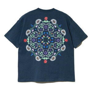 �y go slow caravan / PAISLEY S/S POCKET LOOSE TEE / NAVY �z �S�[�X���[�L�����o�� ���� T�V���c �|�PT �|�P�b�g �����b�N�X �V���G�b�g USA �R�b�g�� �y�C�Y���[ �l�C�r�[ �� �A�E�g�h�A