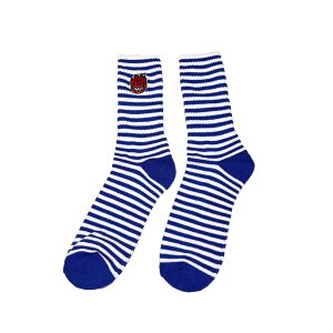 �y SPITFIRE / BIGHEAD FILL STRIPE EMB SOCK / BLUE x WHITE �z �X�s�b�g�t�@�C�A �X�s�b�g�t�@�C���[ �\�b�N�X �C�� �{�[�_�[ �u���[ �� �X�P�[�g�{�[�h