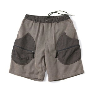 �y gym master / WAFFLE WEAVE DROP POCKET SHORTS / BROWN �z�W���}�X�^�[ �V���[�g �C�[�W�[ �p���c �V���[�c �V���[�p�� �u���E�� ���F 2�g�[�� ���ԐF
