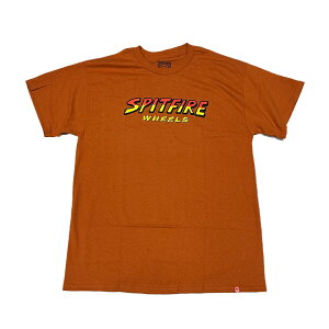 �y SPITFIRE / HELL HOUNDS SCRIPT S/S TEE / T . ORANGE �z �X�s�b�g�t�@�C�A �X�s�b�g�t�@�C���[ ���� T�V���c �I�����W �X�P�[�g�{�[�h �X�P�{�[ ��������