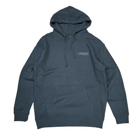 【 KROOKED / MOONSMILE RAW HOODIE / SLATE BLUE 】 クルキッド スウェットパーカー フーディ 紺 ネイビー スレート スケートボード