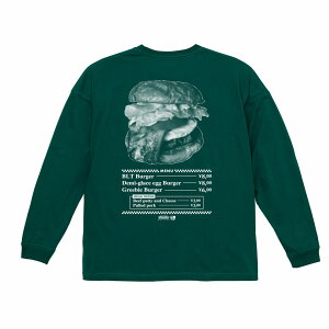 �y Greebie / Burger Menu L/S Tee / FOREST GREEN �z�@�O���[�r�[�@T�V���c�@����T�@�����@�t�H���X�g�O���[���@�O���[���@�΁@�[�΁@��������