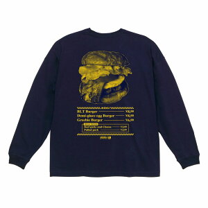 �y Greebie / Burger Menu L/S Tee / NAVY �z�@�O���[�r�[�@T�V���c�@����T�@�����@�l�C�r�[�@���@��������