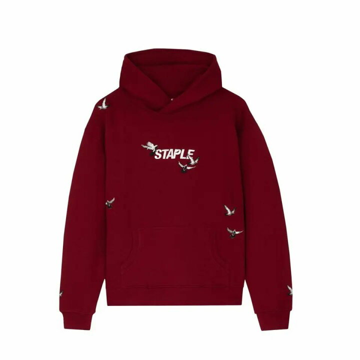 楽天市場】【 STAPLE / FLOCK LOGO HOODIE / BURGUNDY 】 ステイプル 