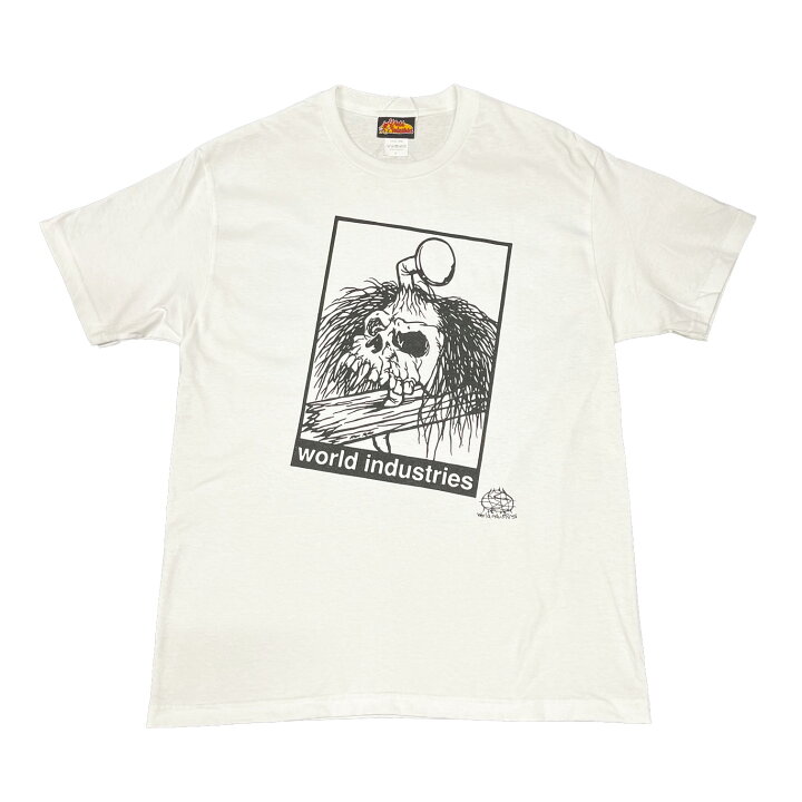 楽天市場】【 WORLD INDUSTRIES / SKULL HAIR SS TEE / WHITE 