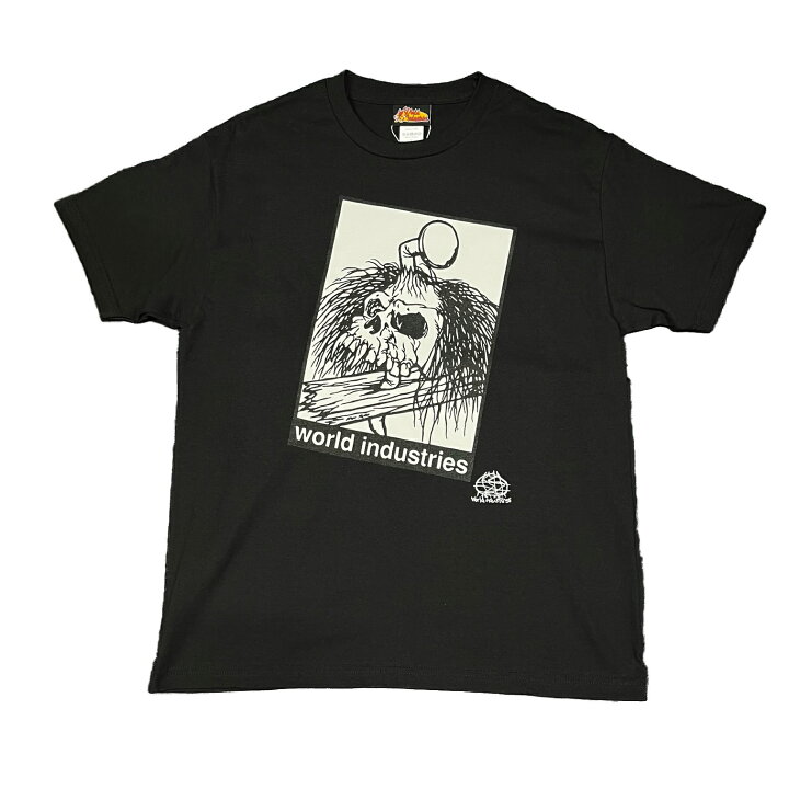 楽天市場】【 WORLD INDUSTRIES / SKULL HAIR SS TEE / BLACK 