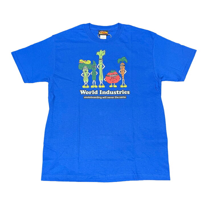 楽天市場】【 WORLD INDUSTRIES / BAD VEGETABLES SS TEE / ROYAL 