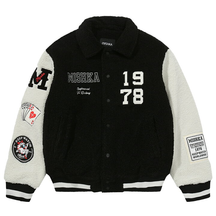 楽天市場】【 MISHKA / 1978 BOA FLEECE STADIUM JACKET / BLACK  