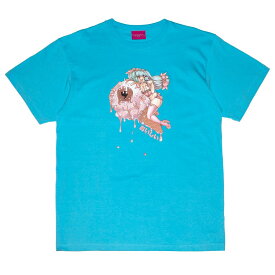 【 MISHKA / CREAMY TEE / AQUA BLUE 】　ミシカ　　Tシャツ　半袖　アクアブルー　ブルー　水色　送料無料