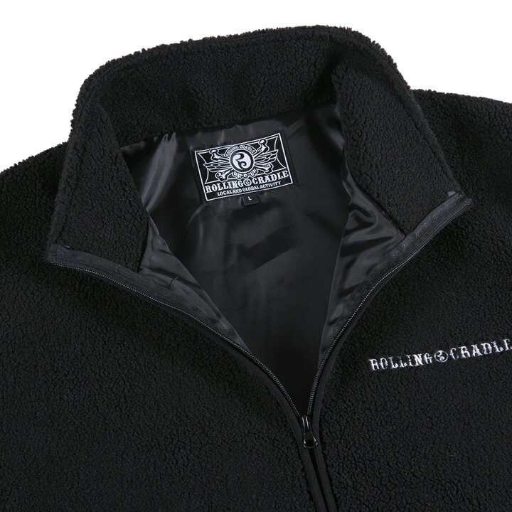 楽天市場】【 ROLLING CRADLE / FLEECE JKT / BLACK 】 ローリング 