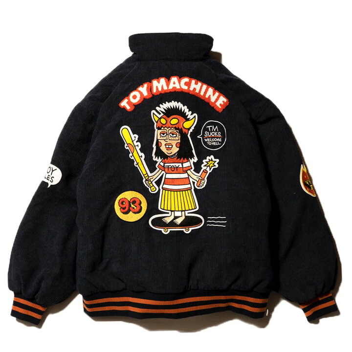 楽天市場】【 TOY MACHINE / TM PAINT COLLAB CORDUROY STADIUM JACKET