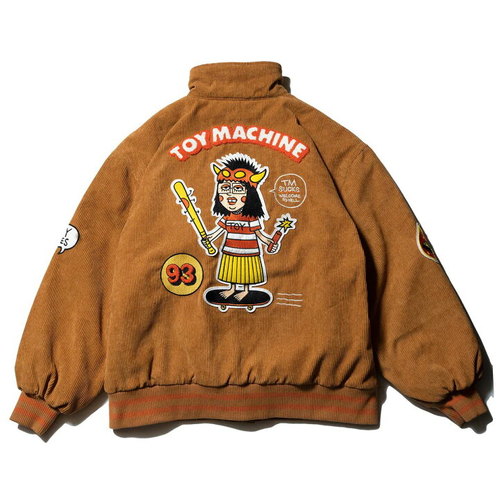 楽天市場】【 TOY MACHINE / TM PAINT COLLAB CORDUROY STADIUM JACKET 