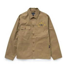 【 TOYMACHINE / LIGHTNING EYE TWILL WORK JKT / KHAKI 】　トイマシーン　トイマ　アウター　ジャケット　ワークジャケット　カバーオール　カーキ　ベージュ　送料無料