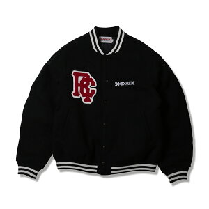 �y ANIMALIA / MELTON STADIUM JACKET / BLACK �z�A�j�}���A �x�[�X�{�[�� �W���P�b�g �X�^�W���� �����g�� �T�K�� ���b�y�� �X�J���N �o���W���[�u���b�N ���u�����h�A�E�^�[ �����Y �X�^�W�A���W����