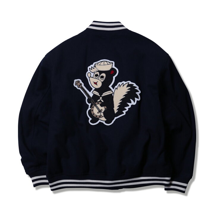 楽天市場】【 ANIMALIA / MELTON STADIUM JACKET / NAVY 】 アニマリア 