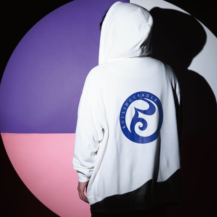 楽天市場】【 ROLLING CRADLE / LOGO LOGO ZIP HOODIE / WHITE 