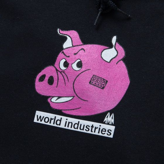 楽天市場】【 WORLD INDUSTRIES / BARNYARD PIG HOODY / BLACK