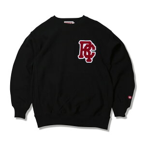 �y ANIMALIA / 12oz HEAVY CREW NECK - Chenille / BLACK �z �A�j�}���A �N���[�l�b�N �g���[�i�[ �X�E�F�b�g �w�r�[�E�G�C�g ���� �u���b�N �� ��������