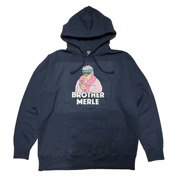 楽天市場】【 BROTHER MERLE / GRANDMA HOODIE / NAVY 】 ブラザー 