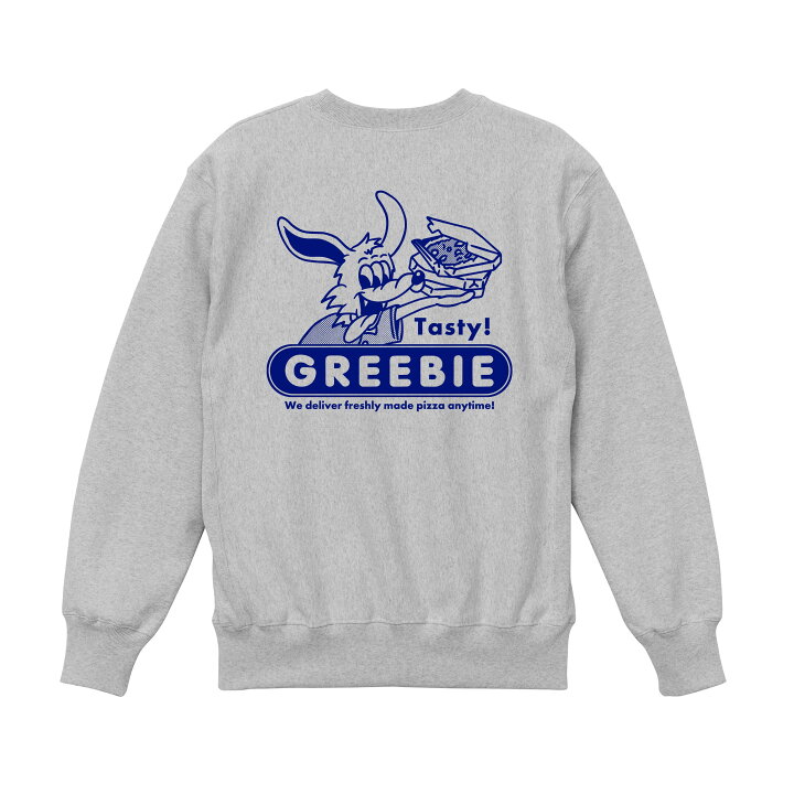 楽天市場】【 Greebie / Pizza Store Logo Sweat / ASH GRAY 