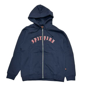 �y SPITFIRE / OLD E EMB ZIP HOODIE / NAVY �z �X�s�b�g�t�@�C�A �X�s�b�g�t�@�C���[ �X�E�F�b�g �p�[�J�[ �t�[�f�B�[ �W�b�v �l�C�r�[ �� �X�P�[�g�{�[�h �X�P�{�[ ��������