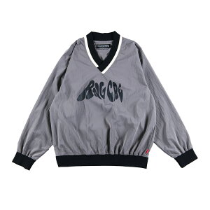 �y ROLLING CRADLE / METALLIC NYLON VNECK / SILVER �z ���[�����O�N���C�h�� �����N�� �i�C���� �v���I�[�o�[ �s�X�e V�l�b�N �V���o�[ �� �O���[ �D