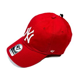 【 '47 CLEAN UP Yankees / RED 】 フォーティーセブン キャップ MLB ヤンキース レッド 赤