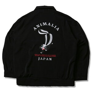 �y ANIMALIA / SOUVENIR LOOSE SILHOUETTE JACKET / BLACK �z �A�j�}���A �W���P�b�g �u���]�� �X�E�B���O�g�b�v �x�g�W���� �X�[�x�j�A �h�J �u���b�N ��