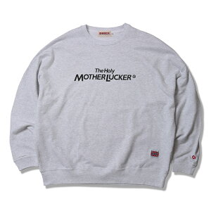 �y ANIMALIA / BIG SILHOUETTE CREW NECK SWEAT - HOLY MOTHER LUCKER ?/ GRAY �z �A�j�}���A �X�E�F�b�g �g���[�i�[ �N���[�l�b�N �r�b�O�V���G�b�g �O���[ �D