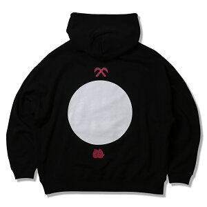 �y ANIMALIA / BIG SILHOUETTE P/O HOODIE - KAMAWANU / BLACK �z �A�j�}���A �X�E�F�b�g �p�[�J�[ �t�[�f�B �r�b�O�V���G�b�g ���p�C�� �u���b�N �������Y�p�[�J�[�u�����h ���S�p�[�J�[ �h�J �X�g���[�g�n 