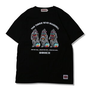 �y ANIMALIA / S/S TEE - THE THREE WISE MANDRILL / BLACK �z�A�j�}���A ���� T�V���c �}���h���� �A�j�}�� �� �����L�[ �u���b�N ���A�j�}���A t �V���c �X�g���[�g�t�@�b�V���� �����Y �X�g���[�gt�V���c 