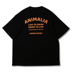 �y ANIMALIA / HEAVEY OZ. TEE - WORK SUCKS / BLACK �z �A�j�}���A ���� T�V���c �w�r�[�I���X �r�b�O�V���G�b�g �u���b�N ��
