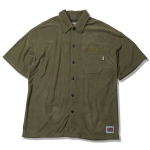 �y ANIMALIA / PILE SHIRTS / OLIVE �z �A�j�}���A ���� �V���c �p�C�� �I���[�u �J�[�L