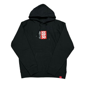 【 chocolate / INTER 50 PULLOVER HOODIE / BLACK 】 チョコレート スウェット パーカー フーディ ヘビーオンス ブラック 黒 スケートボード interscope インタースコープ