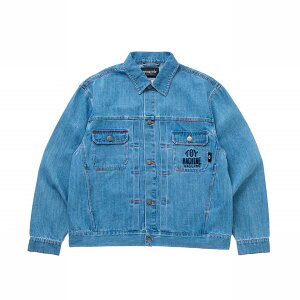y TOY MACHINE / VACCINE GET INJECTED DENIM JACKET / LIGHT WASH z gC}V[ WPbg fj@GW [YVGbg CfBS u[  XP[g{[h