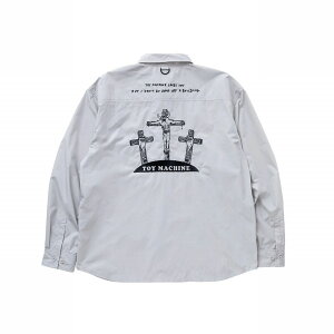 �y TOY MACHINE / DOESN'T LOVE YOU WORK SHIRTS / L. GRAY �z �g�C�}�V�[�� ���� �V���c ���[�N�V���c �O���[ �D �h�J �X�P�[�g�{�[�h