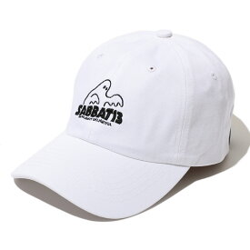 【 SABBAT13 / SPOOK LOGO CAP / WHITE 】　サバトサーティーン　サバト13　サバト　キャップ　カーブバイザー　ストラップバック　ホワイト　白