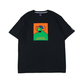 【 ROLLING CRADLE / RC × TOY MACHINE TOY CYCLOPS TEE / BLACK 】 ローリングクレイドル ロリクレ トイマシーン 半袖 Tシャツ ブラック 黒