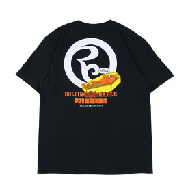 【 ROLLING CRADLE / RC × TOY MACHINE RC COFFIN TEE / BLACK 】 ローリングクレイドル ロリクレ トイマシーン 半袖 Tシャツ ブラック 黒