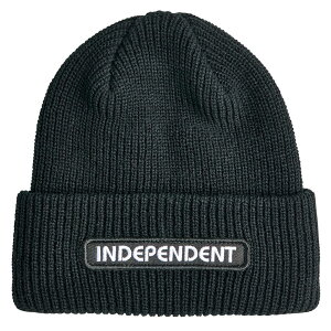 �y INDEPENDENT / B/C GROUNDWORK BEANIE / BLACK �z �C���f�B�y���f���g �j�b�g�L���b�v �r�[�j�[ �u���b�N �� �X�P�[�g�{�[�h